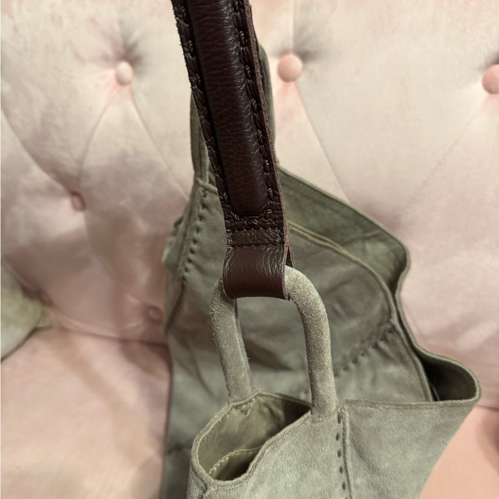 The Sak Taupe Leather Tote Bag - Picture 4 of 8